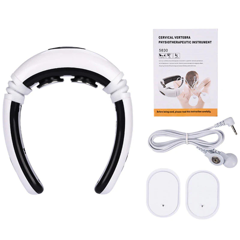 Electric Cervical Neck Massager Pulse Muscle Relaxer Magnetic Therapy Pain Relie