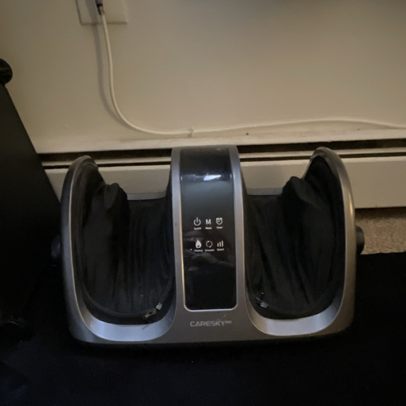 CAREKSY FM801 Foot Massage Machine Black Silver Corded Electric Auto-Off 120V