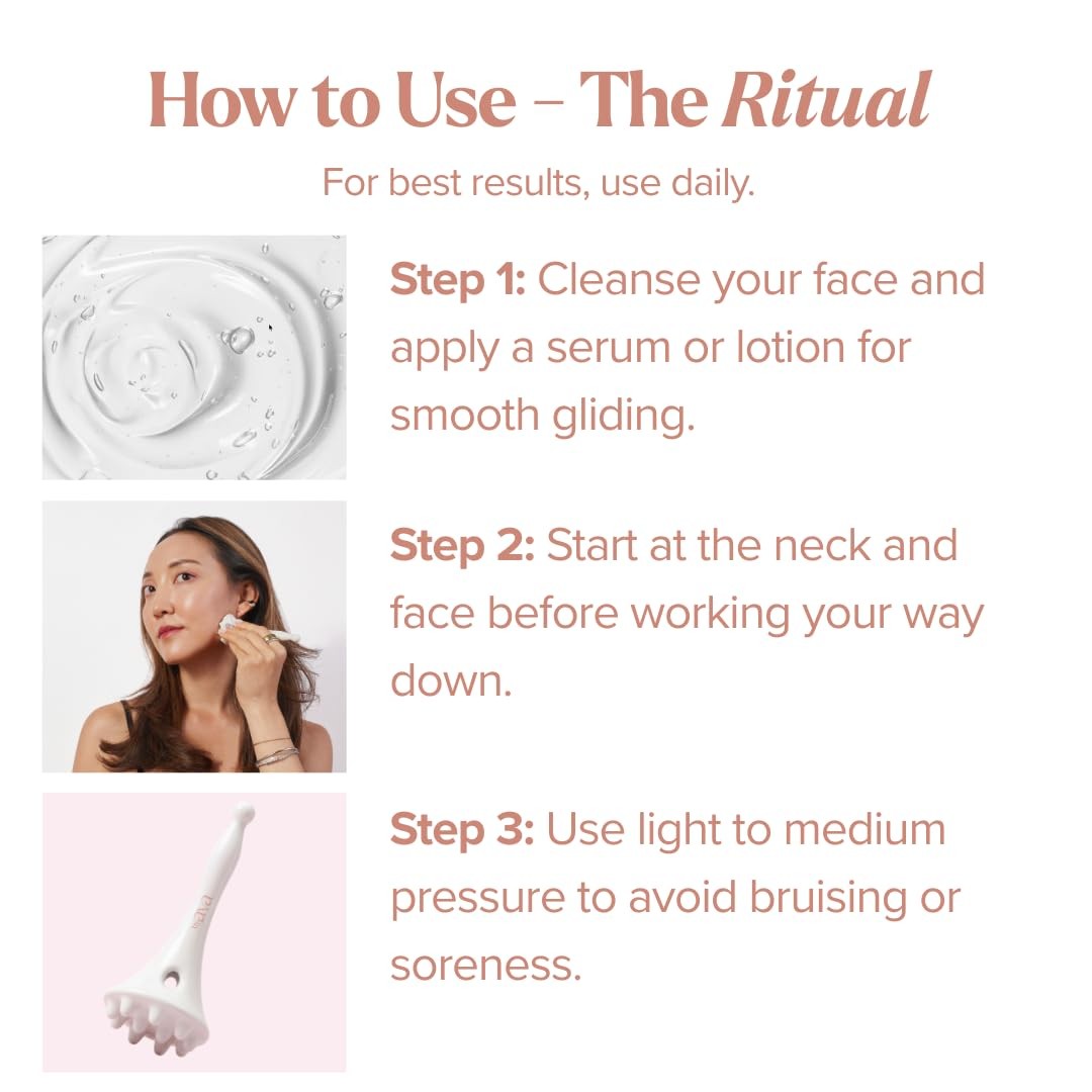 byAVA Jelloskin Face Scalp Gua Sha Sculptor Acupressure Massage Tool | 100% C…