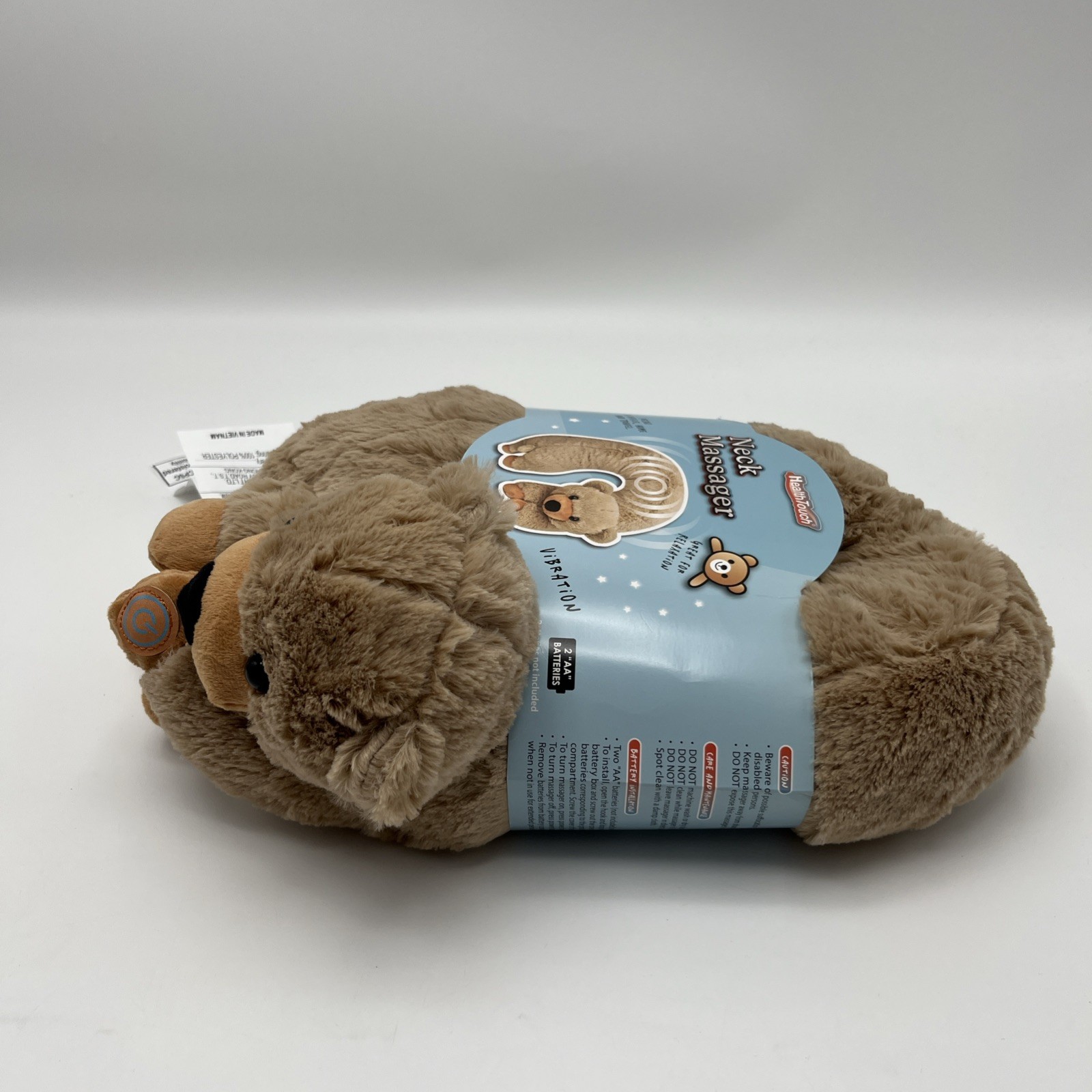 HealthTouch Polyester Fibers Neck Massager Brown Puppy Requires 2 AA Short Ears