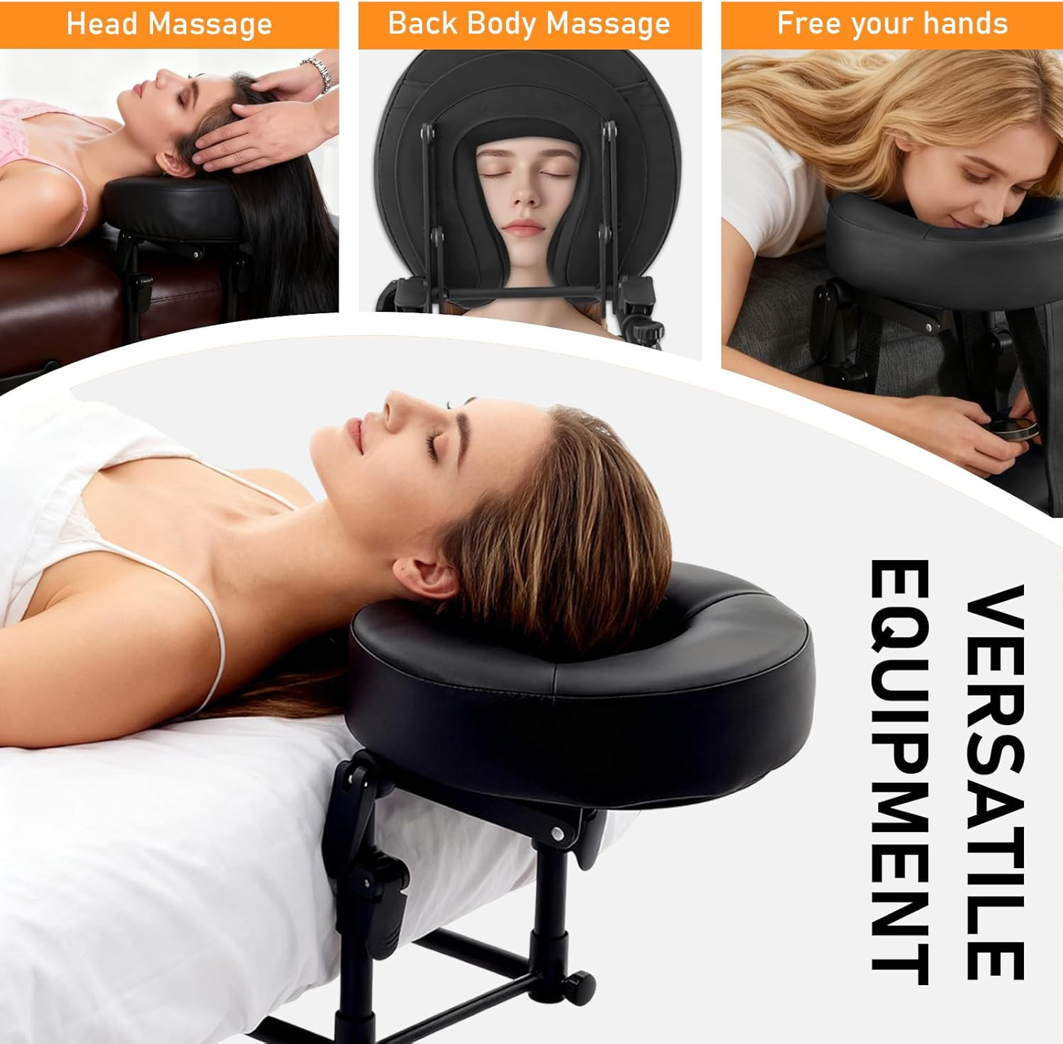 Massage Headrest for Bed Face Cradle, Adjustable Massage Attachment for Mattress
