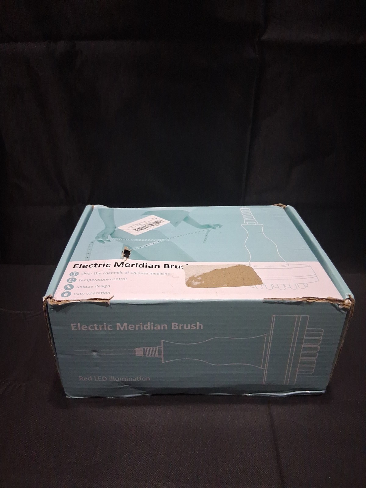 Meridian Brush, Red Light Electric Heating Back Massager for Cellulite
