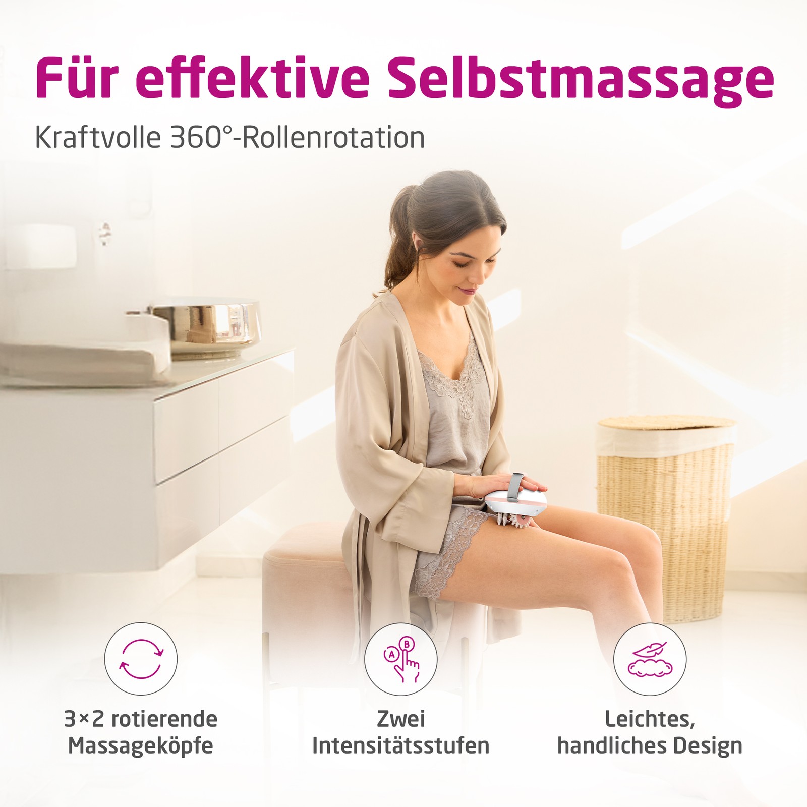 medisana AC 860 anti-cellulite massager for orange peel and firmer skin