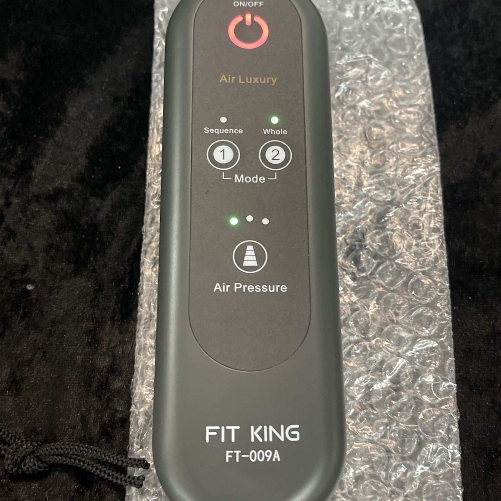 Fit King Air Compression Leg Massager Black Model Number FT-009A
