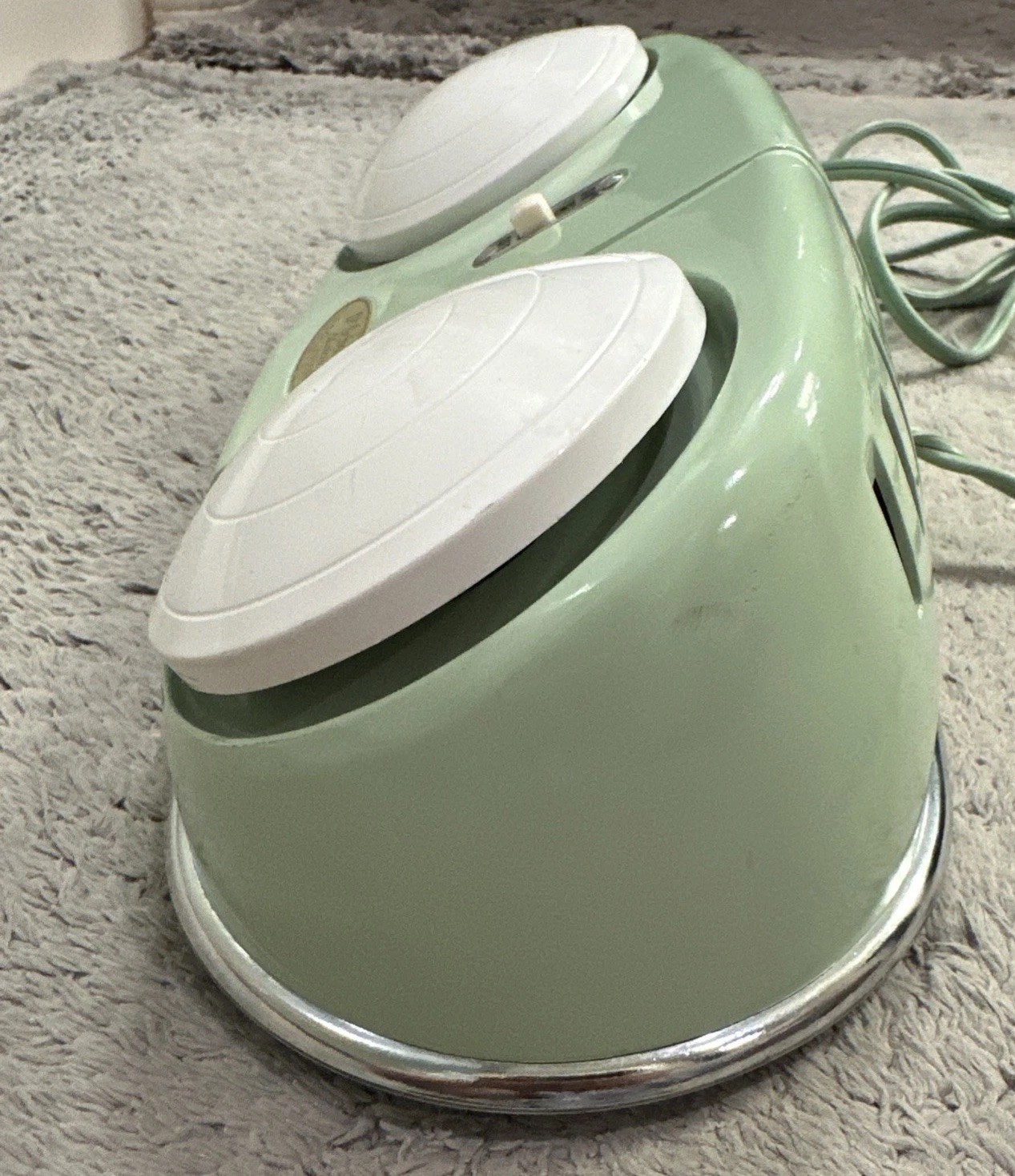 Dr Scholls 1956 Electric Foot Massager Model 411 Mint Green Works Vtg