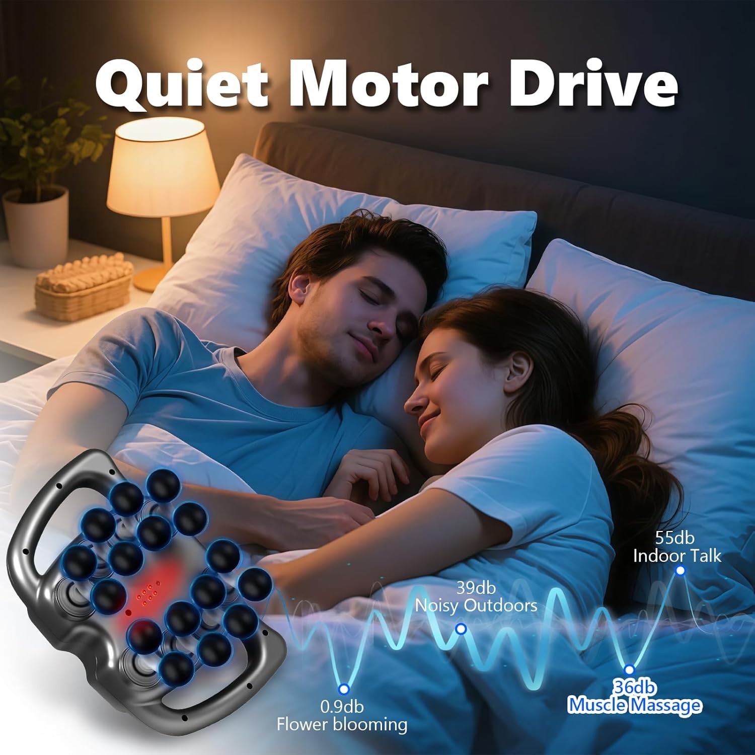 16 Head Massage Gun Deep Tissue Massager 9 Modes 99 Speed Levels Muscle Relax US