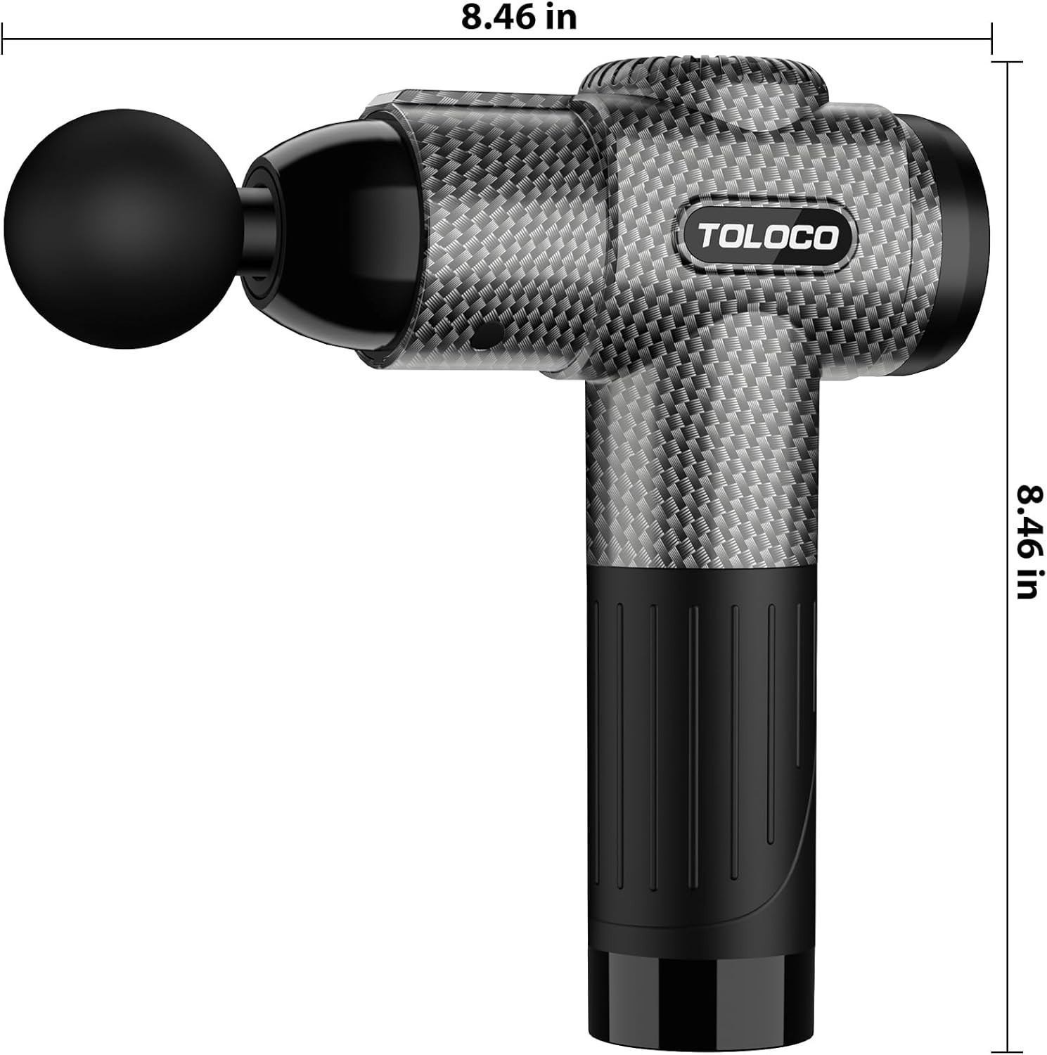 TOLOCO Massage Gun, Deep Tissue Back Massager for Athletes with 10 Massage Heads