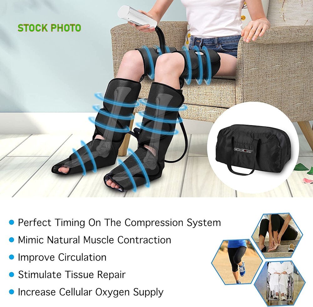 CINCOM Leg Massager Circulation Pain Relief Air Compression NEAR MINT CM-020A