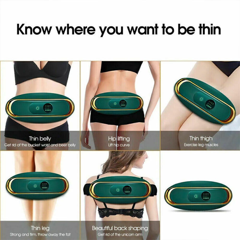Electric Belt Slimming Vibration Waist Massager Shaper Weight Loss Fat Burning!