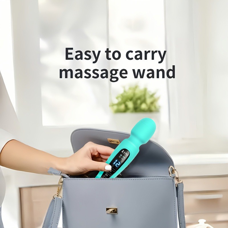 Women’s Full Body Wand Massager, LCD Digital Display, 12 Vibration Modes