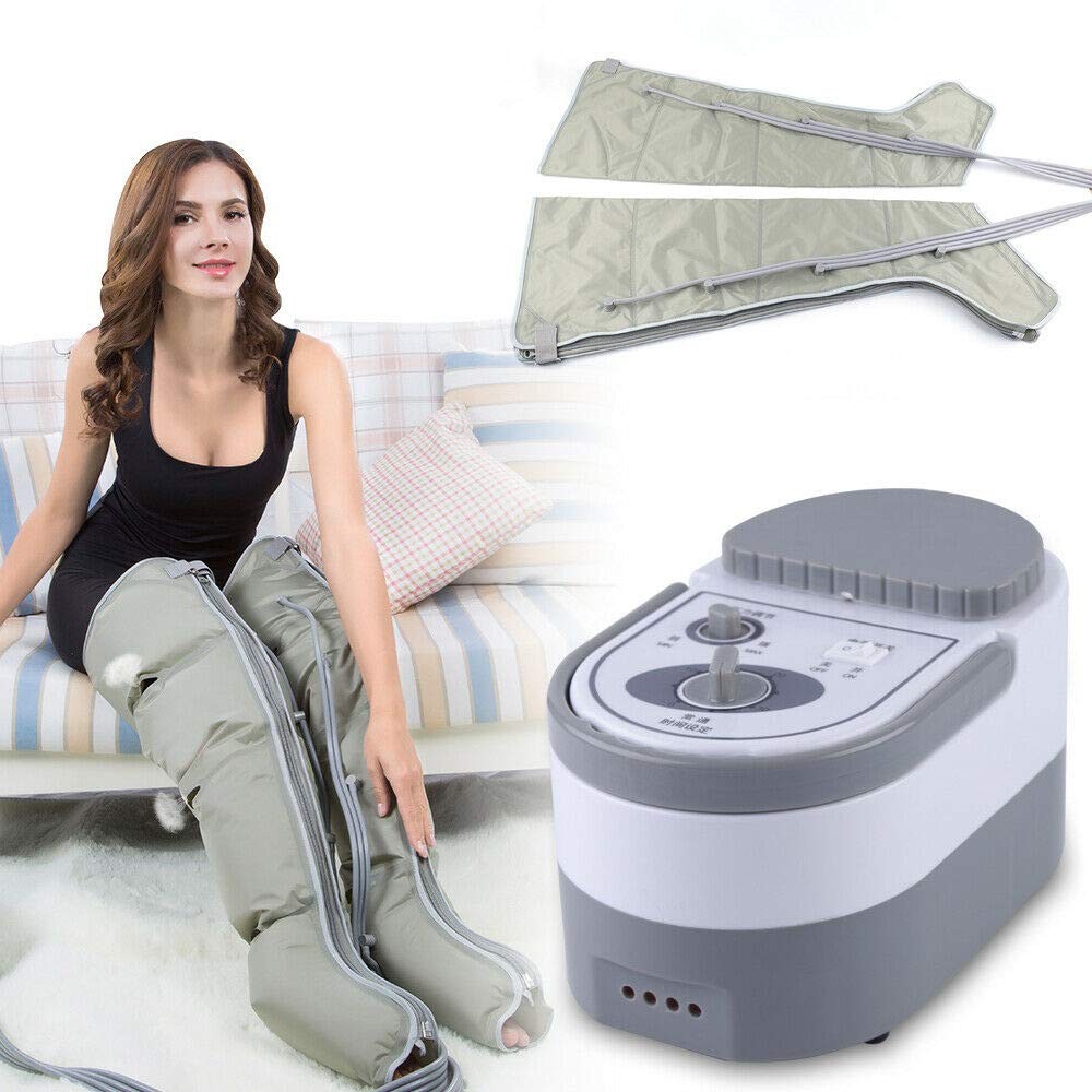 Leg Compression Boot Lymphedema Therapy Air Pump Leg Massager Adjustable 100W