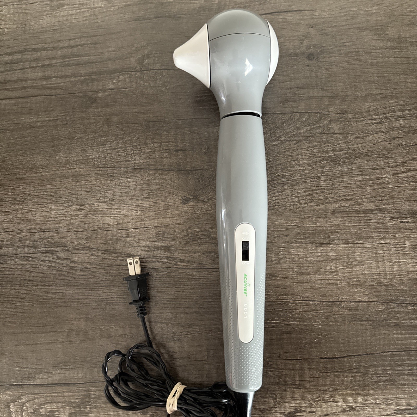 Acuvibe Massager 2 Speed Pinpoint Wand Handheld Full Body Model 6001 Tested