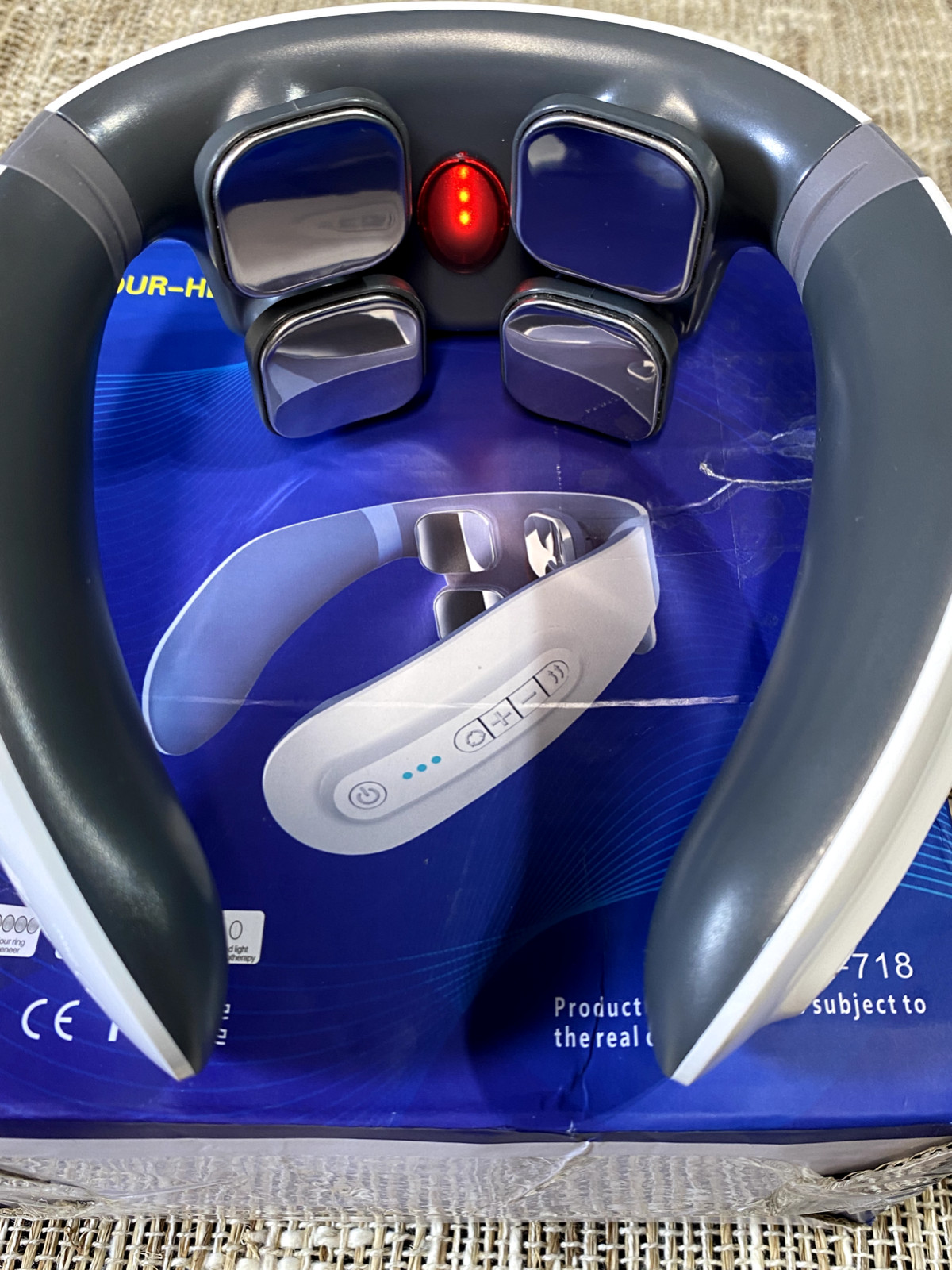 Unbranded Four Head Cervical Vertebrae Massager NIB **READ DETAILS**