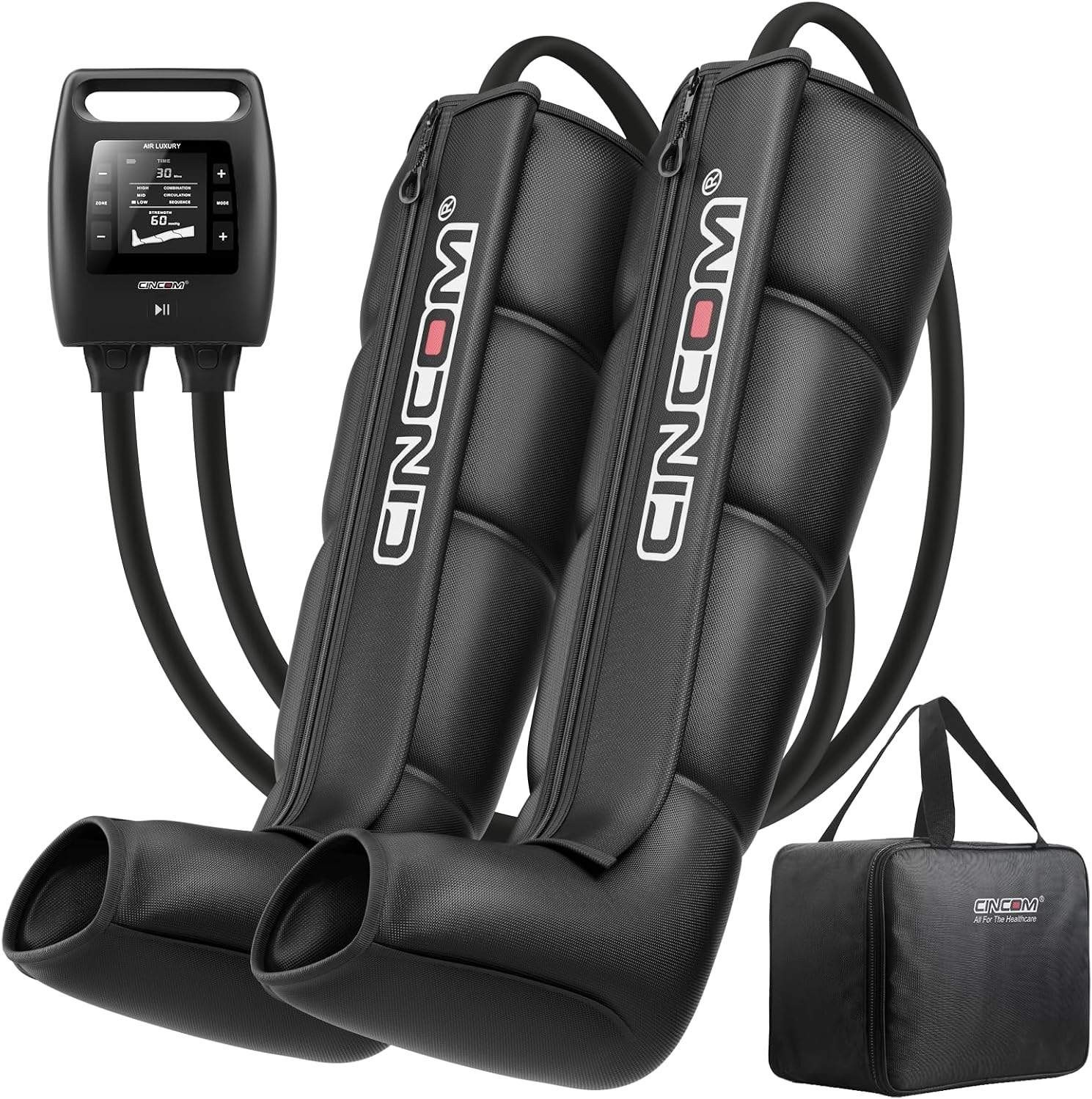 Cordless Leg Recovery System with Dynamic Compression Massage Technology