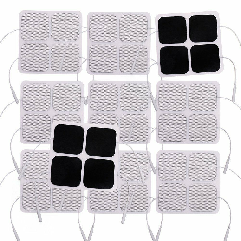 40PCS TENS Unit Electrode Pads Replacement for TENS EMS Massage 2 Inch Square
