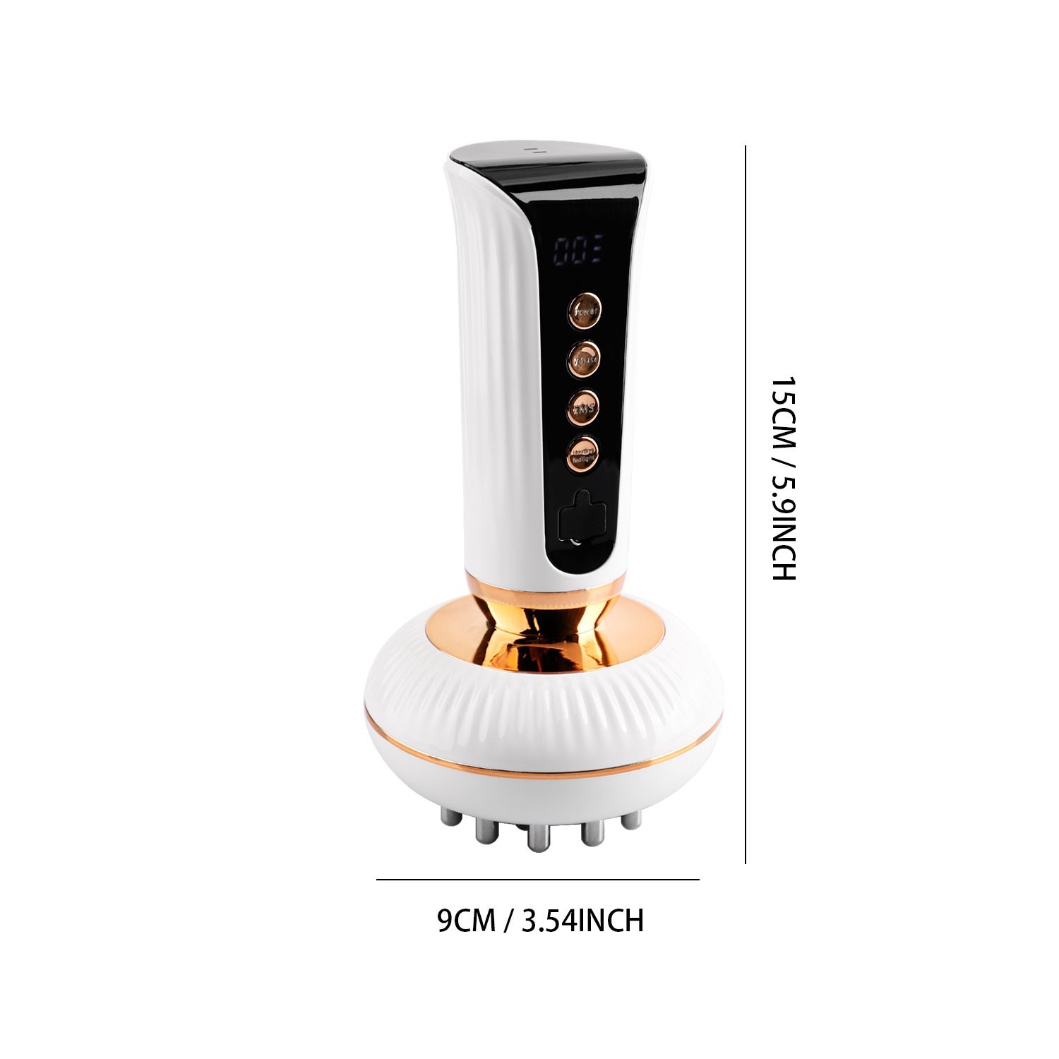 Electric Meridian Brush Gua Sha Massager Body Abdomen Relax Massage Cure Device