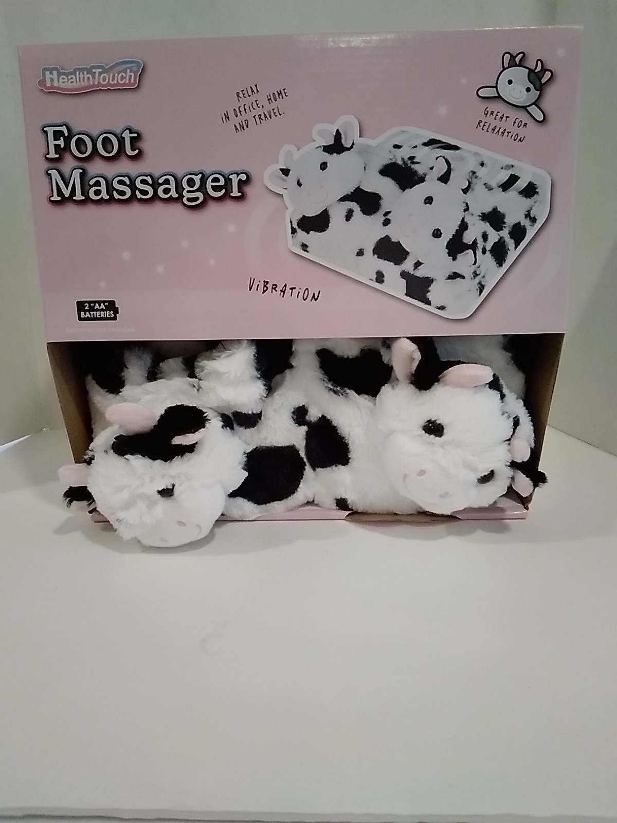 Health Touch Foot Massager Vibration Great for Relaxation Cow