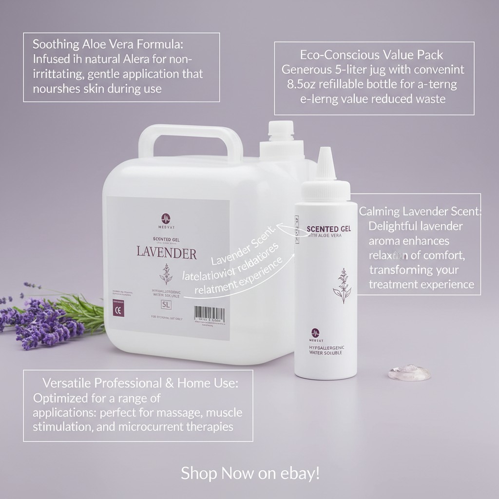 Lavender-Scented Conductive Transmission Gel – Hypoallergenic, Hydrating for …
