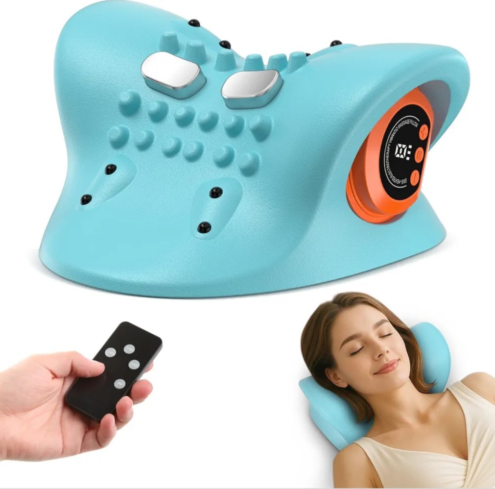 NEW 3 in 1 Neck Massager with Heat Portable Shoulder Relaxation Adjustable