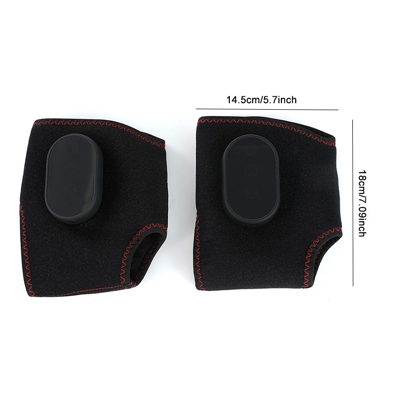 Pair Electric Foot Ankle Massager Pain Relief 3 Modes Vibration Hot Compress