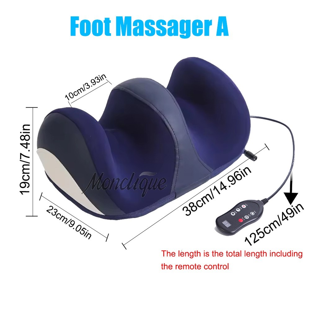 Electric Foot Massager Hot Compress Shiatsu Kneading Calf Leg Roller