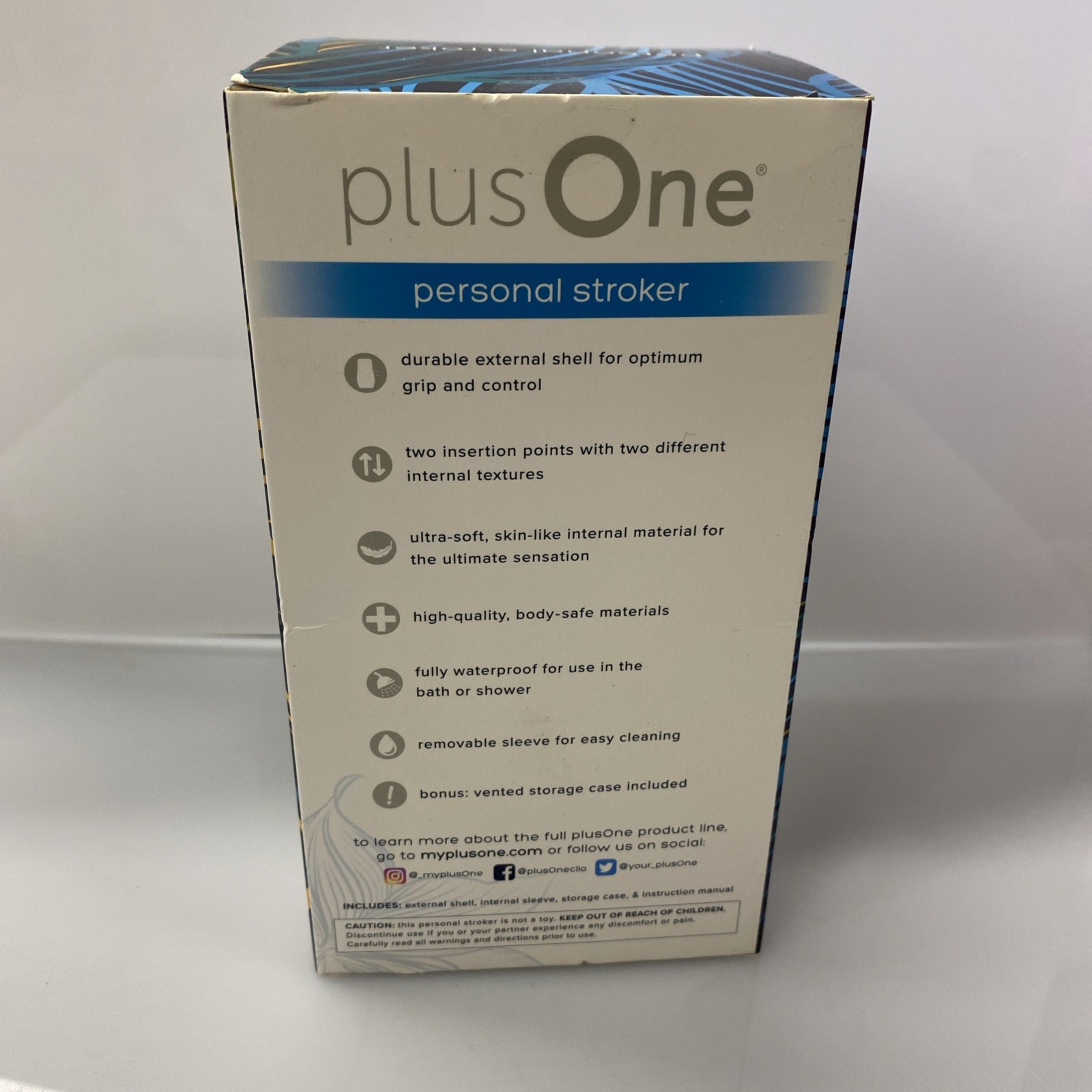 Plus One Personal Stroker WITH Storage Case Included – New – Color May Vary