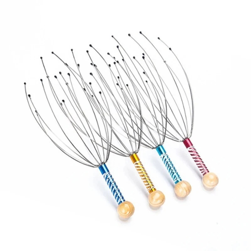 Head Massager Scratcher Neck Massage Scalp Relax Calm Stress Relief Octopus