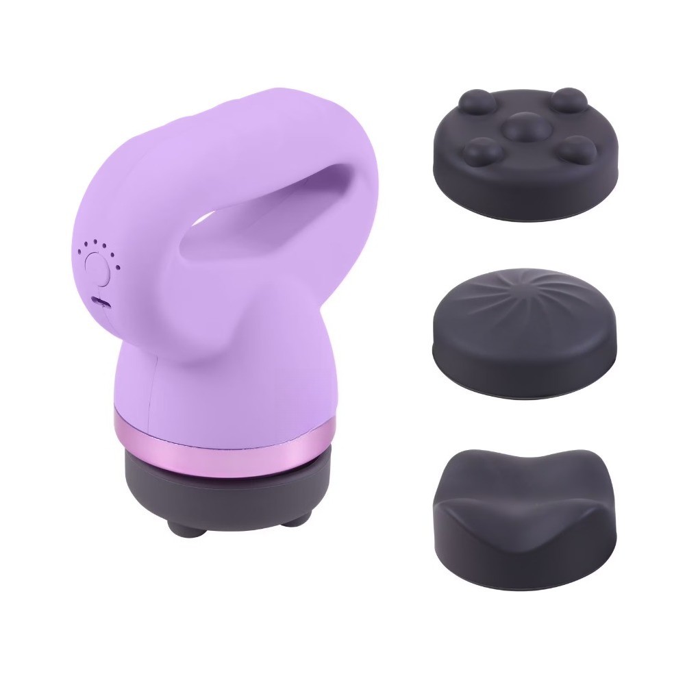 Shiatsu Massager, 4 Intensity Levels, 3 Massage Heads, Comfort Grip