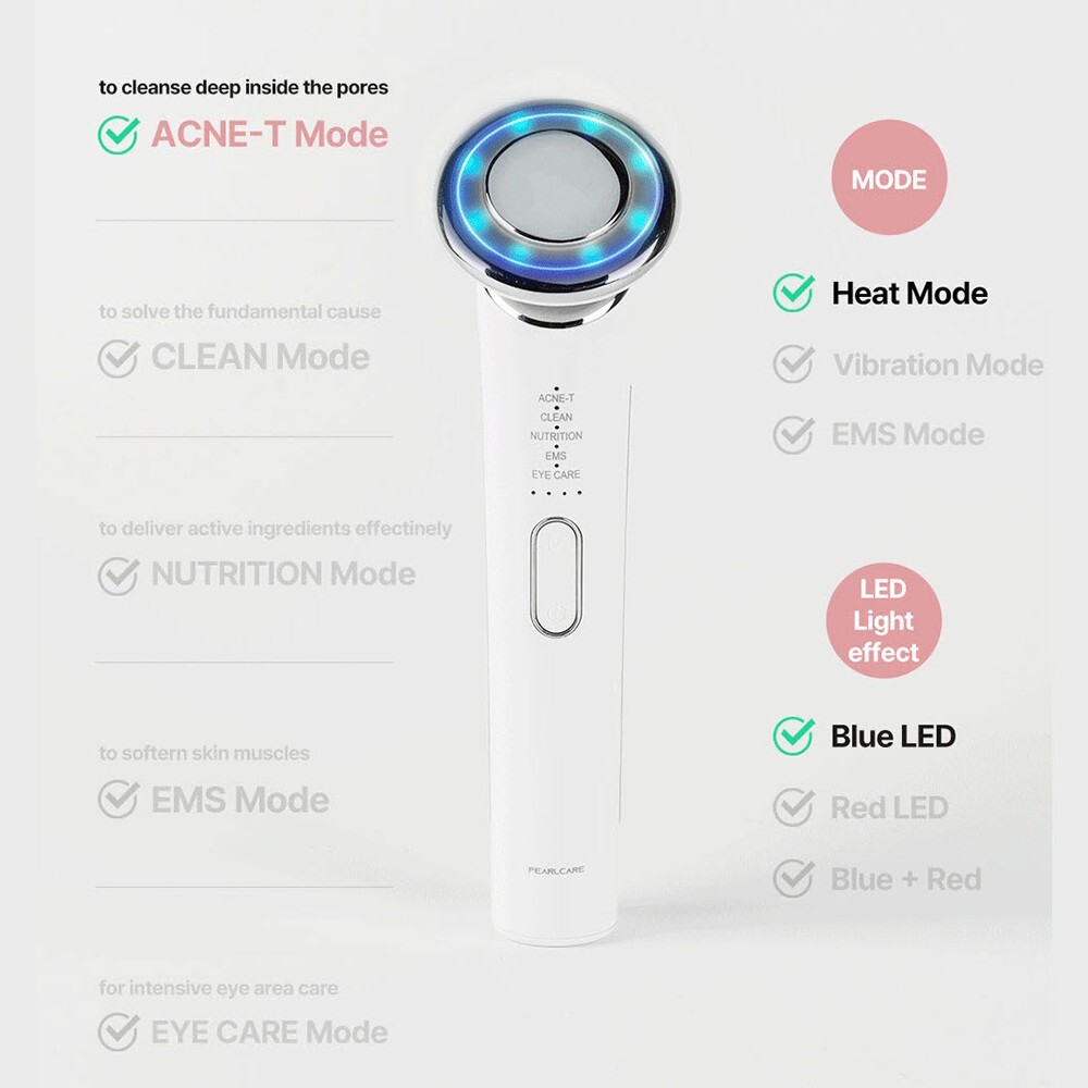 PEARLCARE New Sonic Galvanic Massager Elasticity Radiant Skin Revitalizing