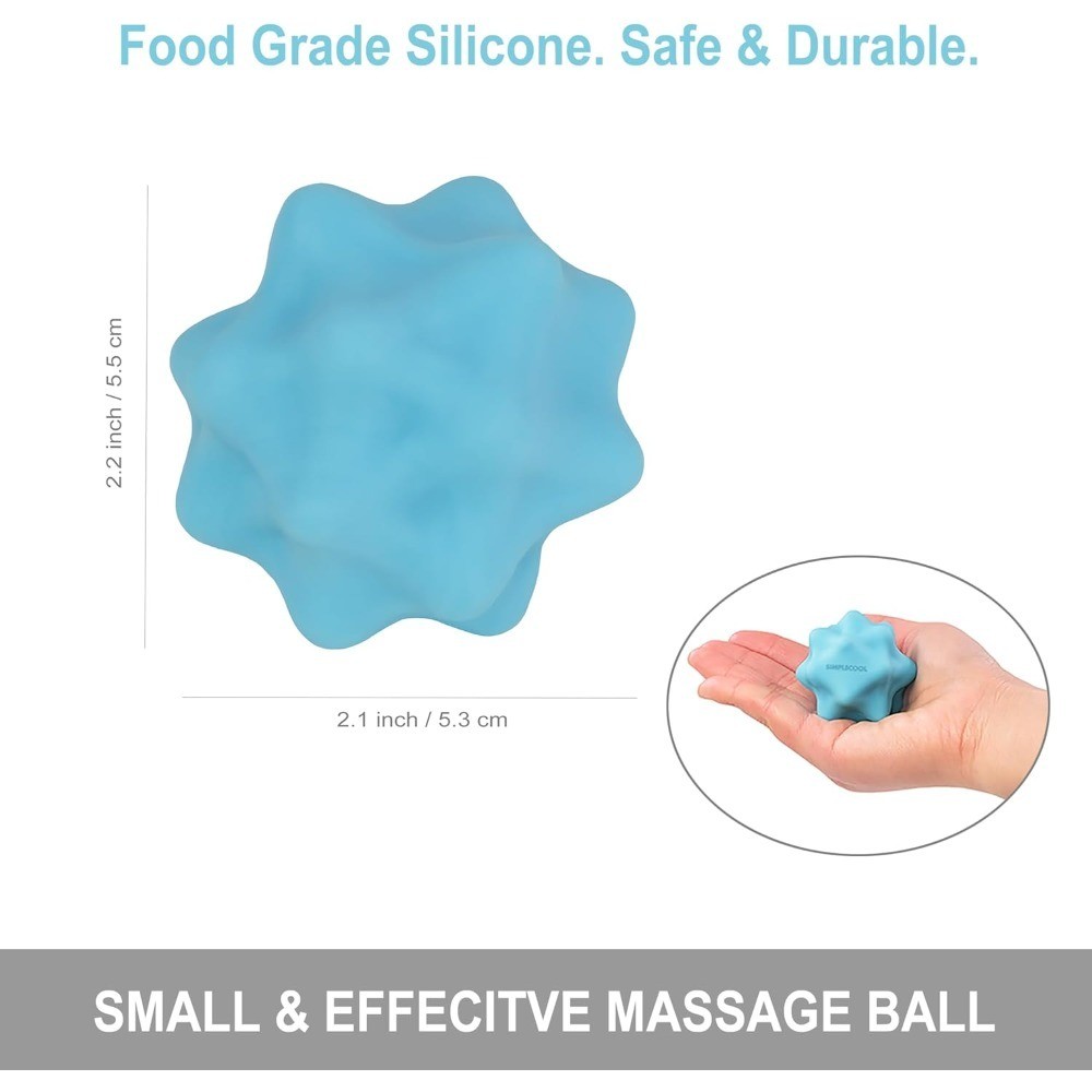 Deep Tissue Massage Ball for Trigger Point Myofascial Release, Bumpy Acupressure