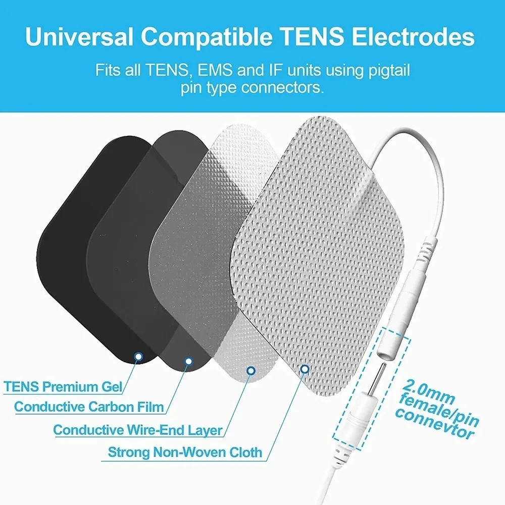 10/100PCS Dropshipping Physiotherapy Tens Machine Electrode Pads Gel Tools Elect