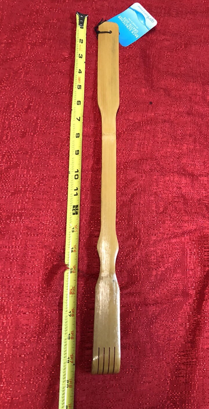 Lot Of 2 BAMBOO BACK SCRATCHER 20” FAST FREE SHIPPING Long Reach Relief