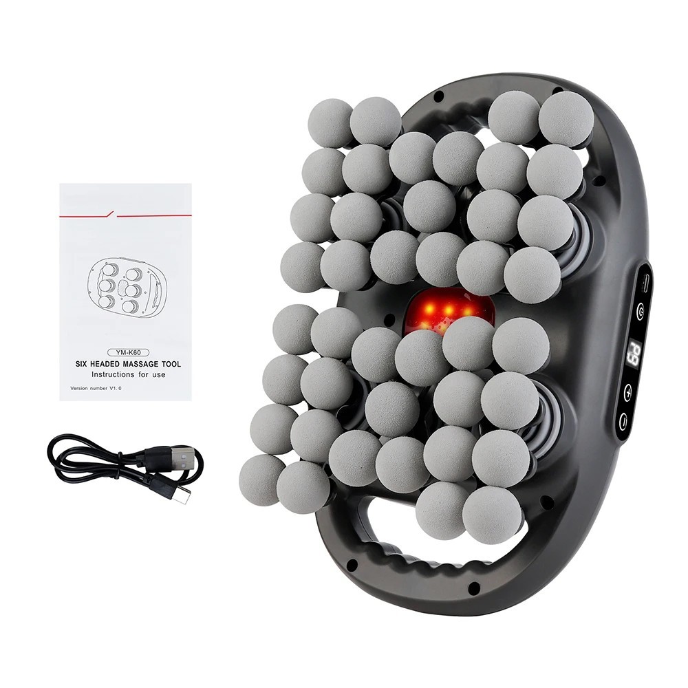 42 Heads Fascia Massage Gun Deep Tissue Muscle Body Massager Device Tool