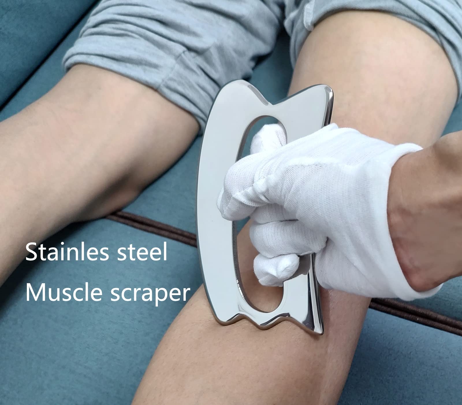 Muscle Scraper IASTM Tool Set 6 Stainless Steel Tools – Deep Tissue Massage Kit