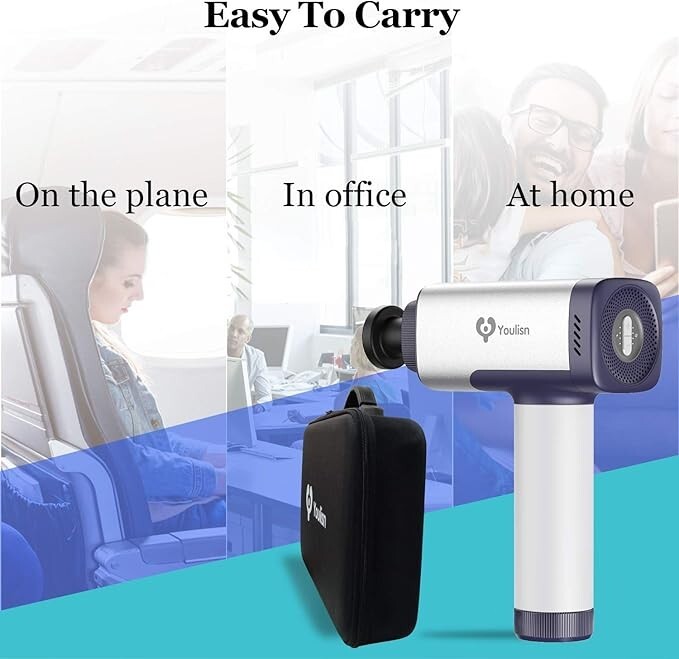 Massage Gun Deep Tissue, Muscle Percussion Handheld Massage Device, Cordless Ele