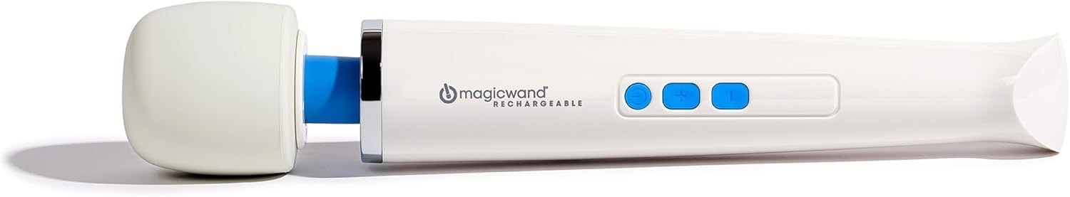 Adult wellness bundle rechargeable wand massager and 4 piece metal plug set