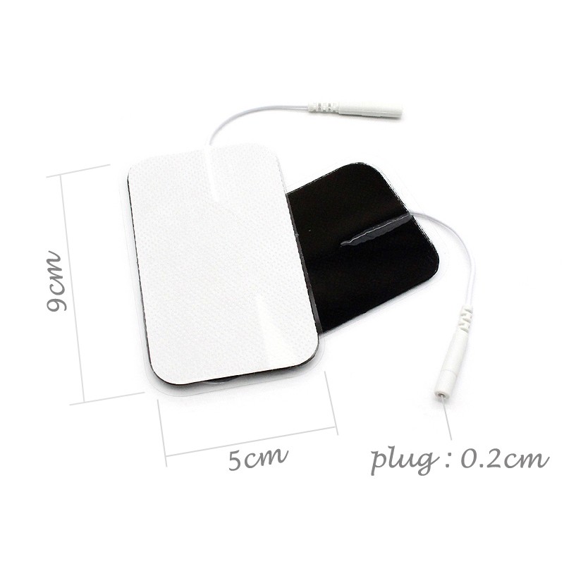 10~200Pcs Large Size 2×3.5″ Replacement Electrode Pads For Muscle Massage Device
