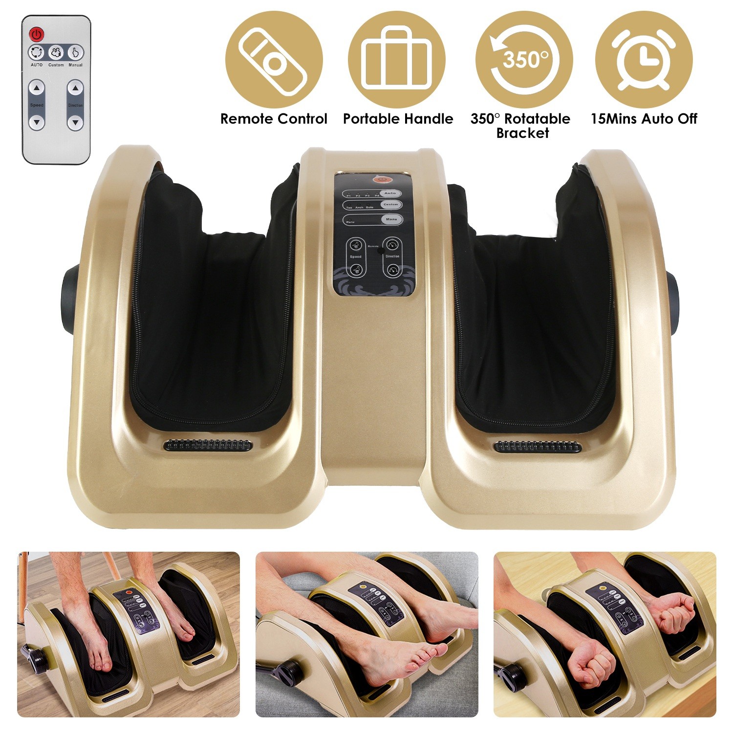 Back Massager w/ Heat, Neck Back Massager for Deep Tissue
