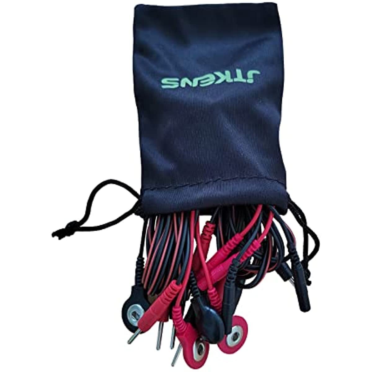 2pcs 4 in 1 Electrode Lead Wires Cable for TENS 2mm Cable connectors 4pcs Wire