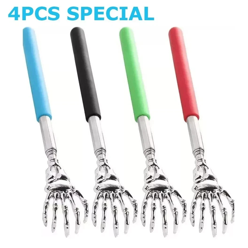 4X 23″ Plastic Hand Back Scratcher Massager Pick Itch Relief Long Reach Shoehorn