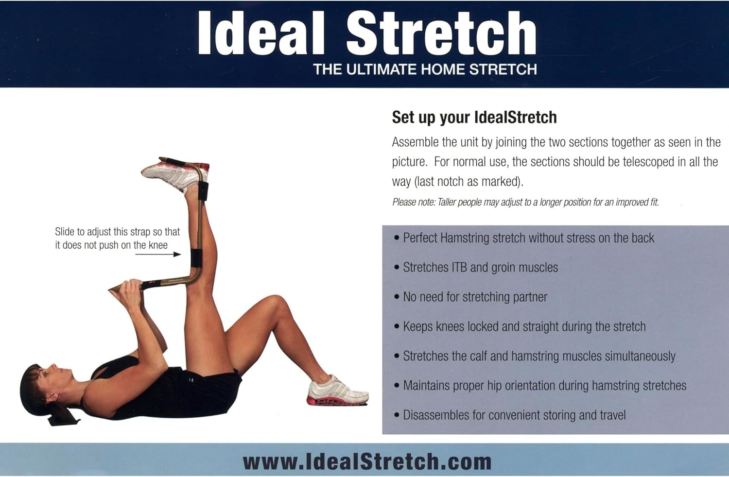 User-Friendly Leg Stretcher for Hamstring, Calf, and Lower Back – Safe & Durable