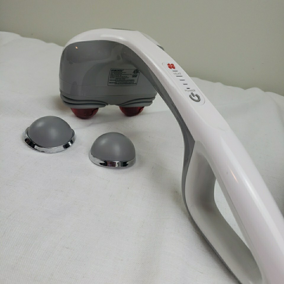 HoMedics Percussion Action Massager with Heat and Dual Pivoting Heads HHP-351H