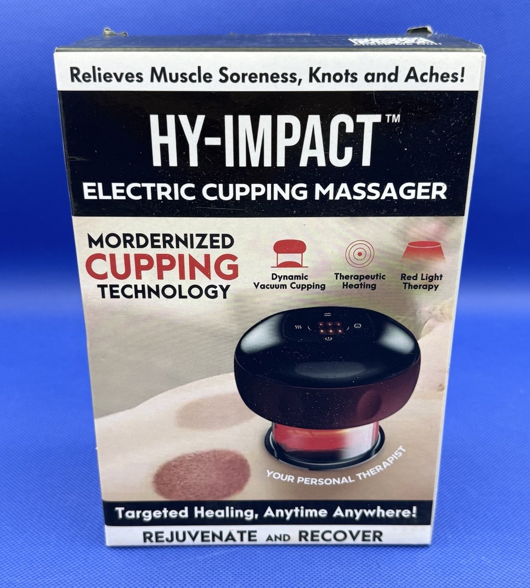 Hy-Impact Electric Cupping Massager Relieves Muscle Soreness Knots Aches Therapy