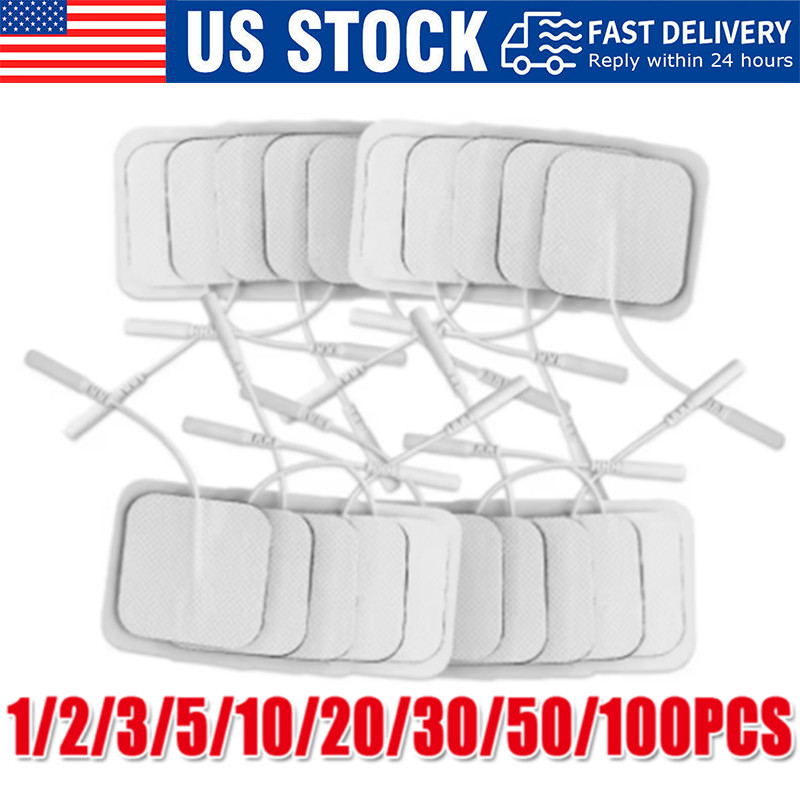40 TENS Electrode Pads EMS Replacement Unit 7000 3000 2×2 Muscle Stimulator BULK