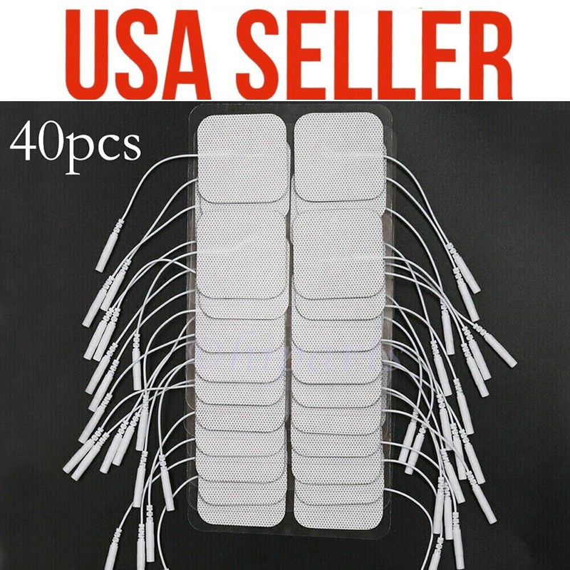 New 20pairs Replacement Electrode Pads 2x2inch For Muscle Stimulator Pain Relief