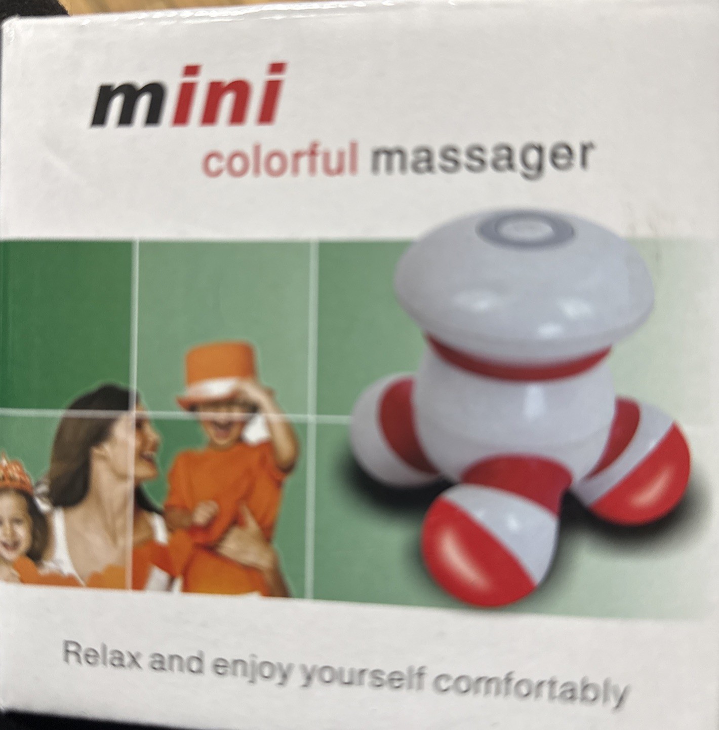 Handheld Massager Mini Portable Vibrating Body Massager with LED Light for Hand