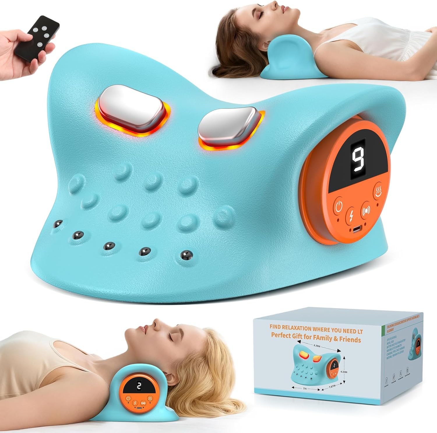 Smedz Neck Massager 4-in-1 Electric Wireless Multi-Directional Portable