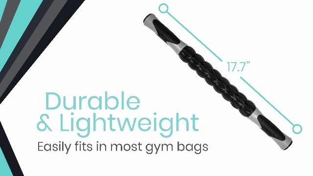 Deep Tissue Massage Stick Roller – Muscle Relief Tool for Back, Legs, Neck Pain,