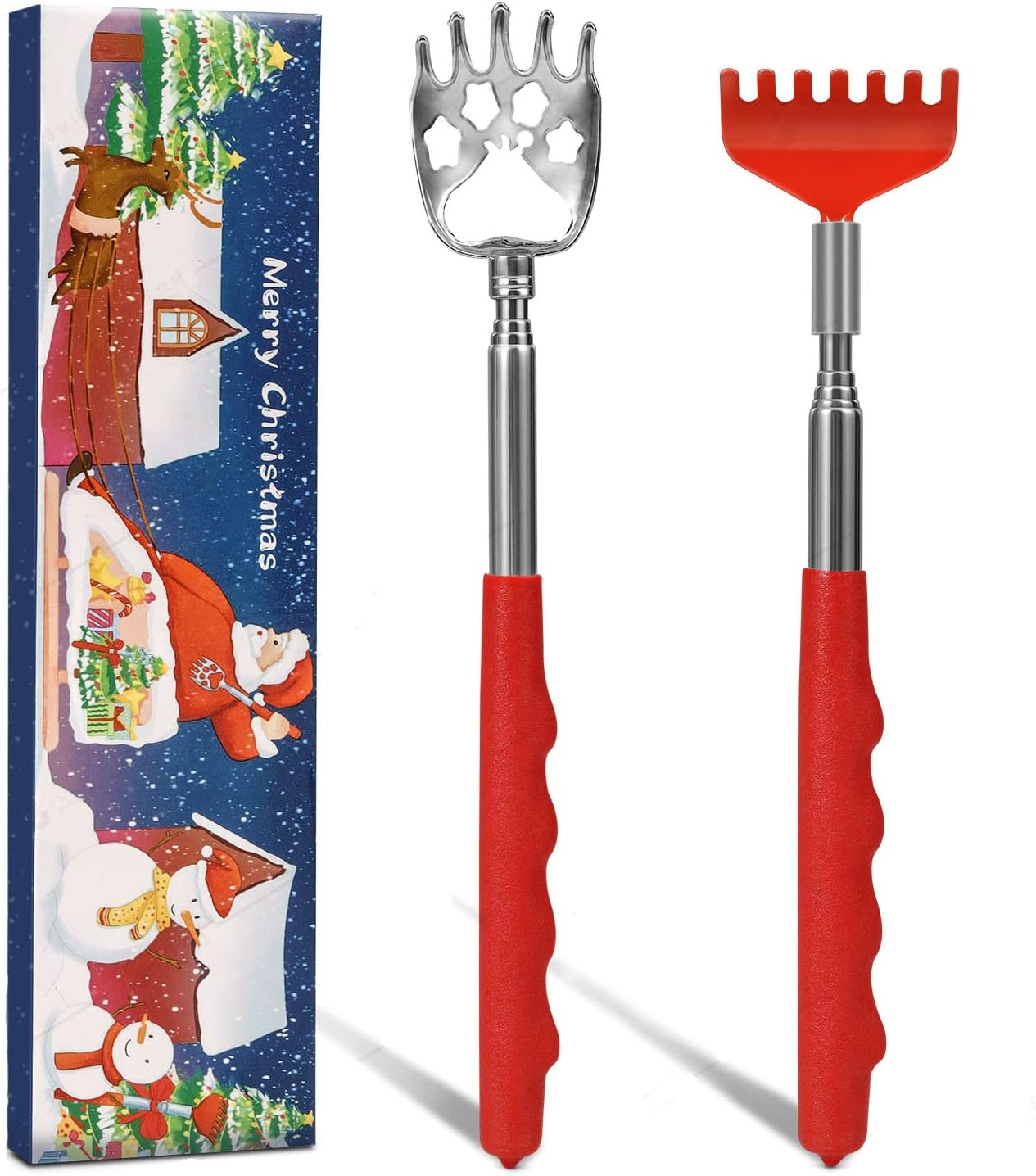Stocking Stuffers for Men, 2 Pack Extendable Back Scratcher, Christmas Gifts for