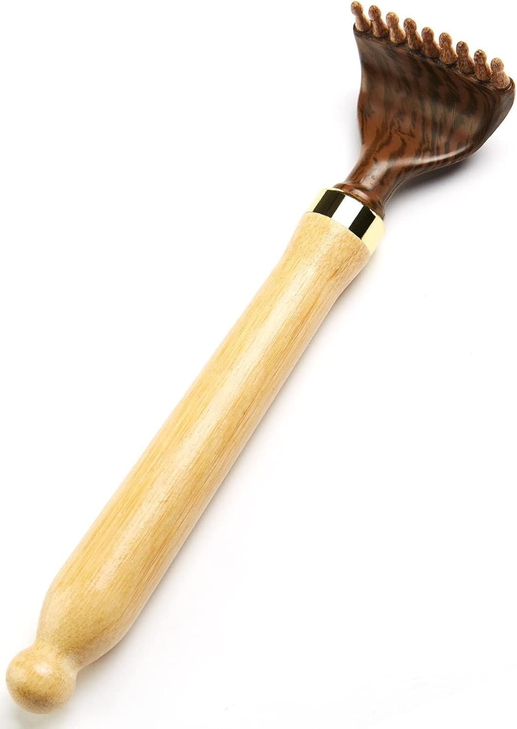 Adjustable Bamboo Back Scratcher for Men & Women – Portable and Extendable